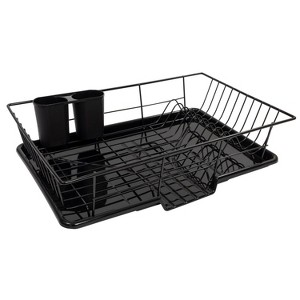 Steel 3-Piece Countertop Dish Drainer by Sweet Home Collection® - 1 of 4