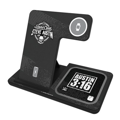 Keyscaper Stone Cold Steve Austin Steel 15-Watt 3 in 1 Charging Station
