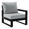 WestinTrends Montara Outdoor HDPE All-Weather Modern Patio Loveseat with Waterproof Cushions - 4 of 4