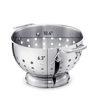 All-Clad 5 Quart Stainless Steel Colander with Handles