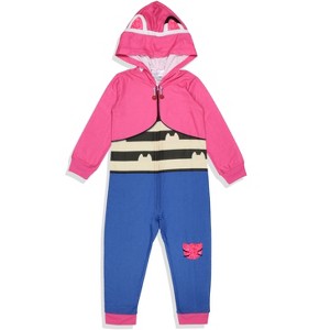 Gabby's Dollhouse Toddler Girl's Gabby Character Hooded Sleep Pajama For Kids Pink - 1 of 4