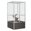vidaXL Bird Cage Anthracite Galvanized Steel Large Bird Cage - Anthracite 43.7" x 42.1" x 83.3" - 2 of 4