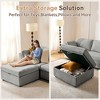 Dyonery Oversized Modular Sectional Sofa, Large L Shaped Sleeper Couch for Living Room, Convertible Modular Sofa Couch with Storage Ottoman - 4 of 4