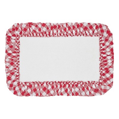April & Olive Annie Buffalo Red Check Bathmat 20x30 VHC Brands