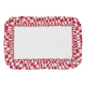April & Olive Annie Buffalo Red Check Bathmat 20x30 VHC Brands - 1 of 4