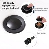 DOMETOUR Matte Black Bathroom Faucet 2-Handle High Arc 360° Swivel Spout w/ Pop-up Drain & Supply Hoses, Centerset Vanity Sink Faucet 4011B-MB - 4 of 4