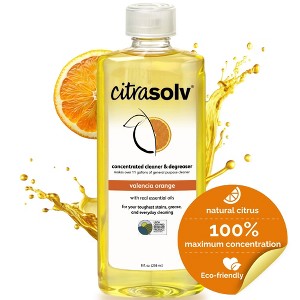 Citra Solv Concentrated Cleaner & Degreaser, Deodorizer, Home & Outdoor, Adhesive Remover, Natural Orange Oil - 1 of 4