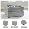Signature Design by Ashley Casselbury Classic Ottoman With Storage, Light Gray - 3 of 4
