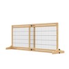 PawHut 72" W x 27.25" H Extra Wide Freestanding Pet Gate with Adjustable Length Dog, Cat, Barrier for House, Doorway, Hallway - 4 of 4