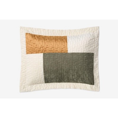 BrylaneHome Modern Velvet Patchwork Sham