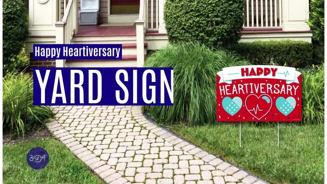 Big Dot of Happiness Happy Heartiversary - CHD Awareness Yard Sign Lawn Decorations - Party Yardy Sign, 2 of 10, play video