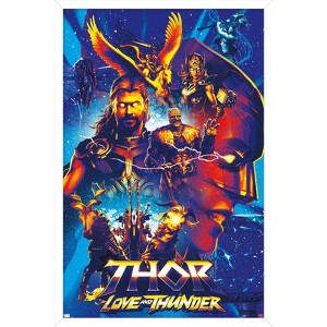 Trends International Marvel Thor: Love and Thunder - Group Framed Wall Poster Prints - 1 of 4