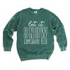 Simply Sage Market Let It Snow Somewhere Block Garment Dyed Sweatshirt - L - Blue Spruce - 2 of 4