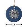 Southwestern Oklahoma State University Primary Logo Porcelain Holiday Christmas Tree Ornament - 3 of 4