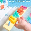 20-Piece Foam Shape Sorter Bath Toy, Color Sorting and Stacking Set that Sticks to Tub Walls - 4 of 4
