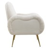 Maliang Accent Chair With Metal Gold Legs, Single Sofa Chair for Living Room Bedroom - 3 of 4