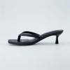 CUSHIONAIRE Women's Miami Kitten heel thong sandals +Memory Foam, Wide Widths Available - 2 of 4