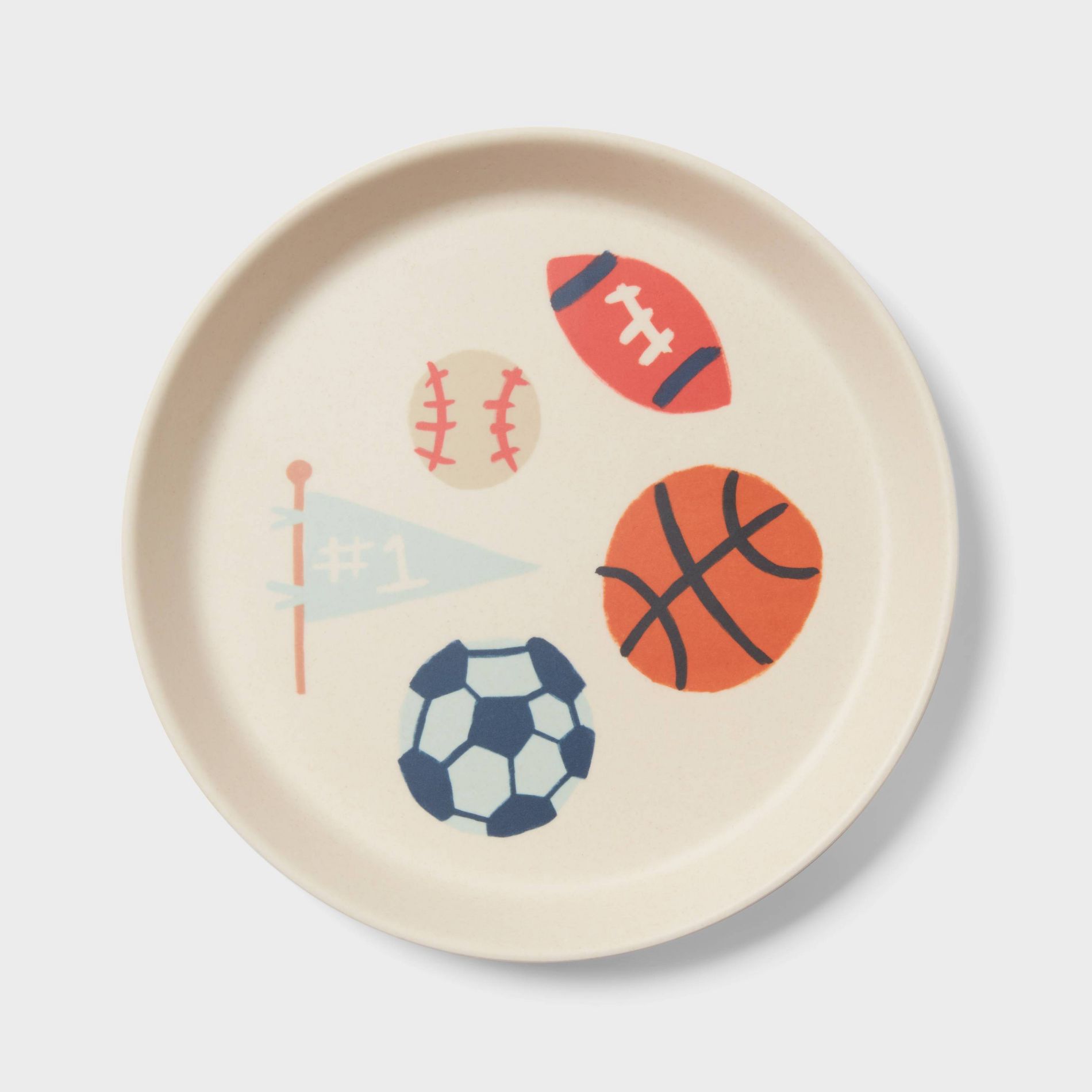 Kids' sports Bamboo Melamine Plate - Pillowfort™