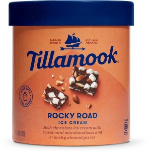 Tillamook Rocky Road Ice Cream - 48 fl oz - 1 of 4