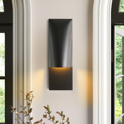 CityFurn 1-Light Modern Wall Sconce with Rectangle Metal Shade