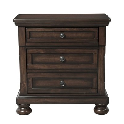 Kingsley Nightstand with Power Walnut - Picket House Furnishings