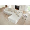 103''Modular Corduroy L-Shaped Sectional Sofa with Deep Seat, No Assembly Required - 3 of 4