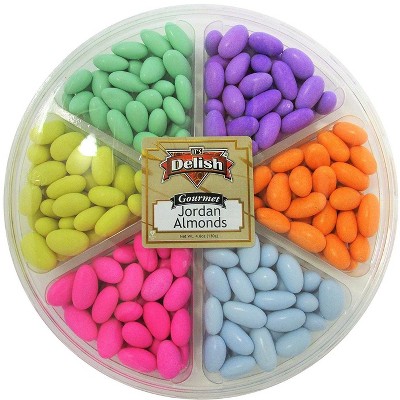 Jordan Almond Gift Tray by It's Delish (6-Section Assorted Colors)