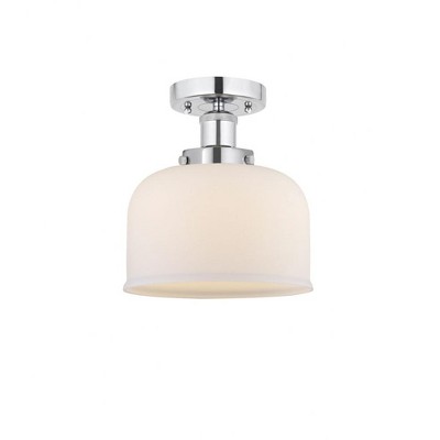Bell - 1 Light Semi-Flush Mount In Industrial Style-8.25 Inches Tall and 6.5 Inches Wide