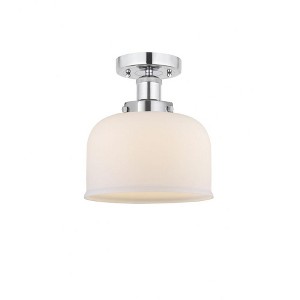 Bell - 1 Light Semi-Flush Mount In Industrial Style-8.25 Inches Tall and 6.5 Inches Wide - 1 of 1