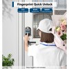 Itopfox Smart Fingerprint Door Lock with Keyless Entry, Electronic Keypad Deadbolt, Auto Lock Feature, Easy Installation in Matte Black Finish - 3 of 4