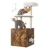 Feandrea WoodyWonders Cat Tree with Litter Box Enclosure, 2-in-1 Modern Cat Tower for Indoor Cats, 52.8-Inch Cat Condo - 2 of 4
