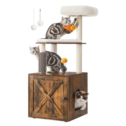 Cat on sale box tower