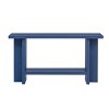 Console Table Entryway Narrow Skinny with Ash Veneer, Vintage-Inspired T-Leg Accent Table for Hallway, Living Room or Foyer-The Pop Home - 4 of 4