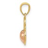 Black Bow Jewelry 14k Yellow & Rose Gold Sweet 16 Double Heart Pendant, 15mm - 2 of 4