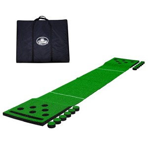 MD Sports Big Sky 12' Pong Golf Putting Mat with 12 Cup Covers - 1 of 4