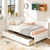 Safstar Twin Size Daybed w/2 Storage Drawers Slats Support & Guardrails Sofa Bed - 3 of 4