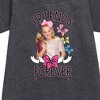 JoJo Siwa Friends Forever Graphic Short Sleeve Fleece Dress - Heather Charcoal - 4T - 2 of 2