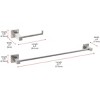 Elegant Lighting Isla 2-Piece Bathroom Hardware Set in Brushed Nickel - 2 of 4