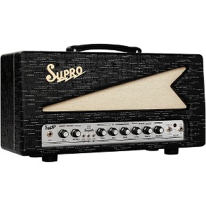 Supro Royale 50W Guitar Tube Amp Head Black Scandia - 1 of 4