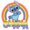 Junior's Women Lilo & Stitch Rainbow Ohana T-Shirt - 2 of 4