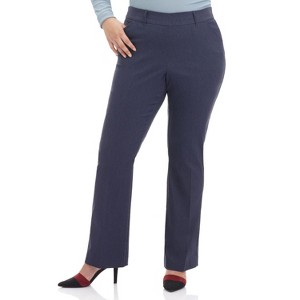 Rekucci Curvy Woman Comfort Barely Bootcut Plus Size Pant - 1 of 4