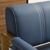 57.9" W Loveseat Sofa, 2 Seat Couch With Metal Armrests, Wide Thick Backrest, High-density Foam Seat Padded, Accent Love Seats - 4 of 4