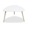Whiteline Modern Living ST1601S-WHT White Rowan Side Table, Kidney Shape Aluminum, Small or Large - 2 of 4