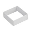 Unique Bargains Metal Square Cookie Biscuit Cookie Cutter 1.8 inch x 1.8 inch x 0.67 inch Silver 12 Pcs - 4 of 4