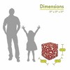 Majestic Home Goods,Cube Pouf Plantation - 2 of 4