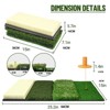 PLAYAPUT 4-in-1 Golf Hitting Mat, Turf Golf Hitting Mat for Putting, Driving & Chipping, Green - 3 of 4