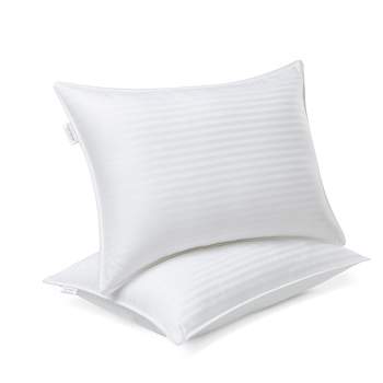  Beckham Hotel Collection King Size Memory Foam Bed Pillows Set  of 2 - Cooling Shredded Foam Pillow for Back, Stomach or Side Sleepers :  Home & Kitchen