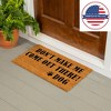 28" x 16" Nature Coir Mat, Don't make me - 4 of 4