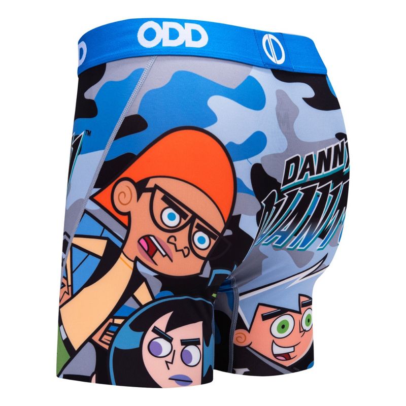 Odd Sox Men's Novelty Underwear Boxer Briefs, Danny Phantom Camo, 4 of 5