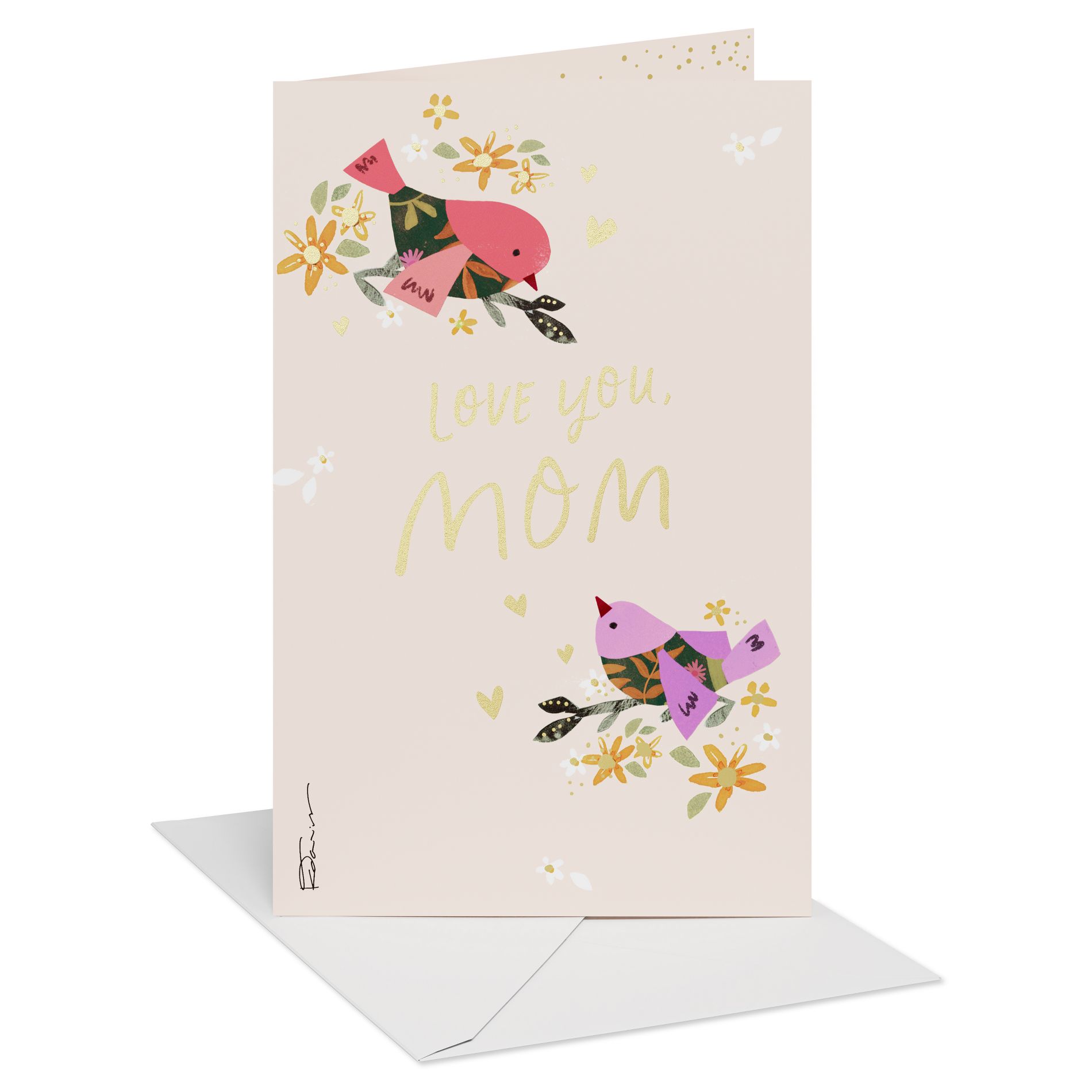 Mother's Day Card for Mom, Constant Support, Includes Envelope, Designed by Kathy Davis